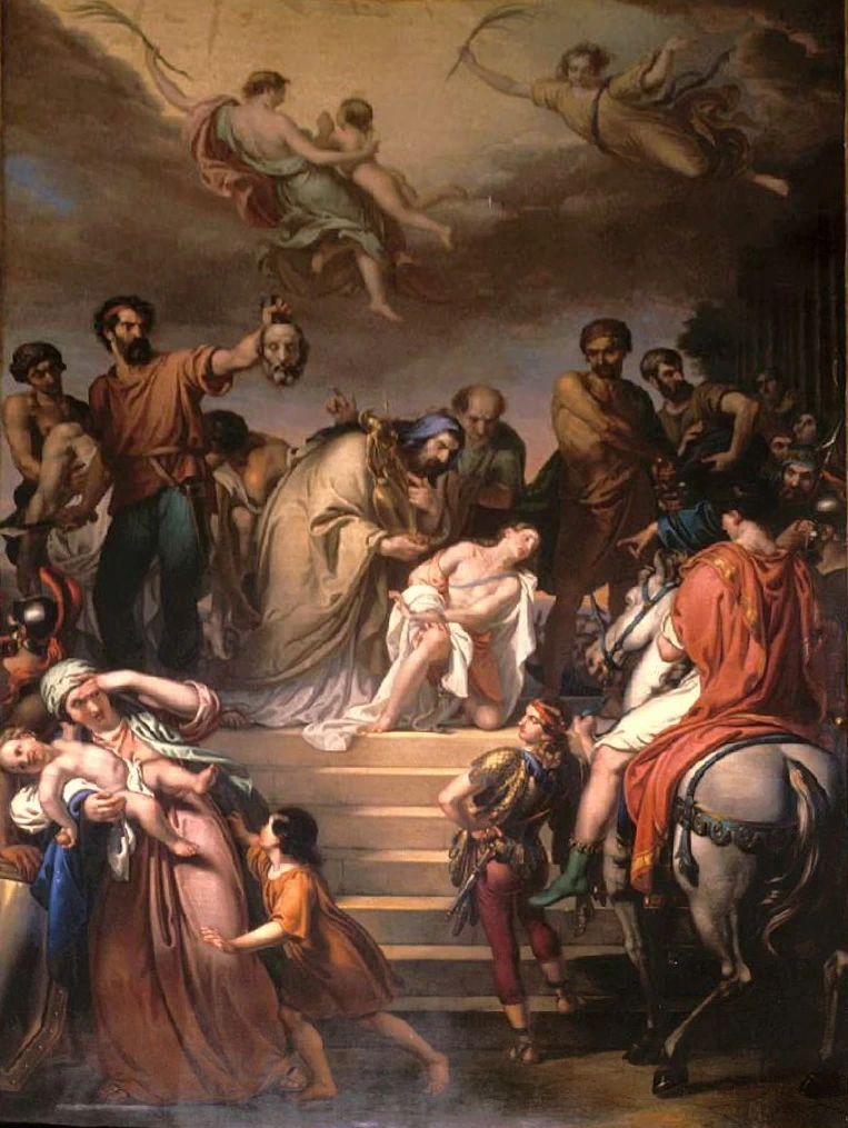 Martirio dei santi Nazario e Celso - Scuri Enrico disegnatore